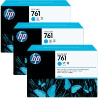 HP 761 Cyan Tri-Pack