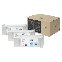 HP 83 UV Light Cyan Tri-Pack