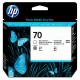 HP 70 Gloss Enhancer & Grey Printhead