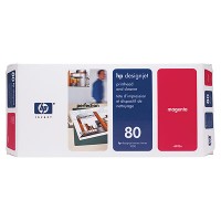 HP 80 Magenta Printhead and Cleaner
