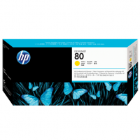 HP 80 Yellow Printhead and Cleaner